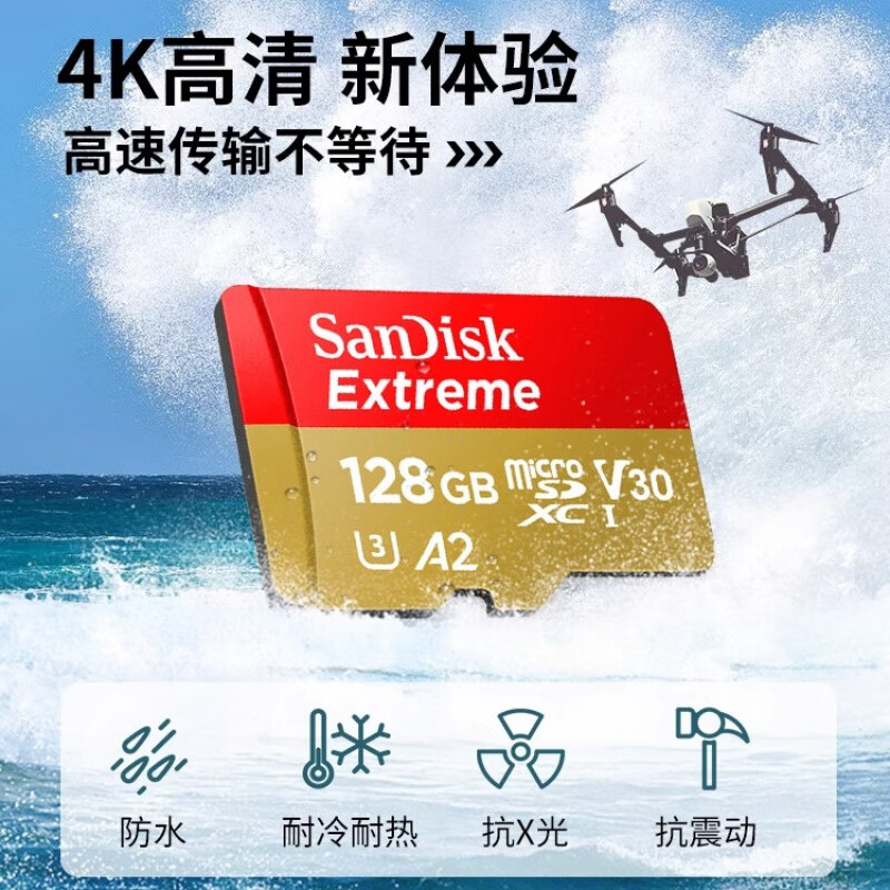 【数码专区】闪迪TF储存卡 256GB-急速金卡的照片